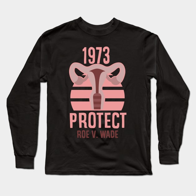 roe v wade - 1973 Long Sleeve T-Shirt by Dami BlackTint